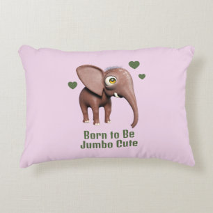 Almofada Decorativa Nascido para Ser Bebê Elefante Enorme Fofo Persona