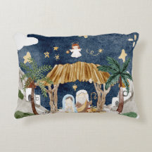 Natividade Natal Cristã de Aquarela