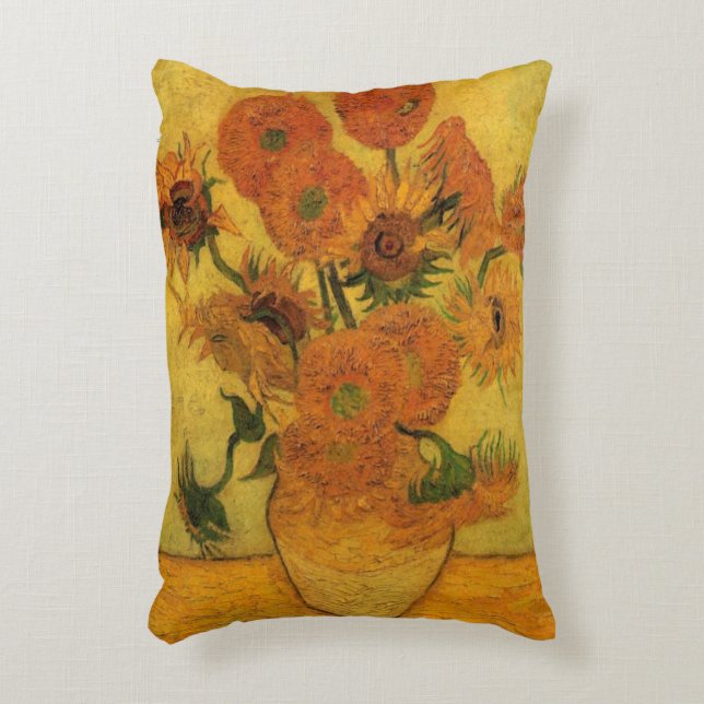 Almofada Decorativa Natureza Morta de Vincent van Gogh Vaso com 15 Gir (Frente(Vertical))