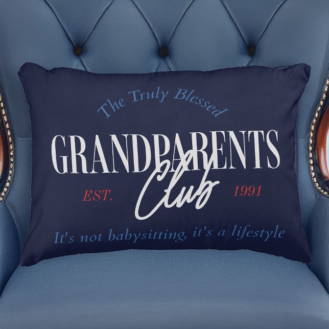 Almofada Decorativa Náutico é um estilo de vida engraçado (Grandparents Club pillow)