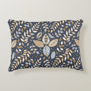 Almofada Decorativa Navy and Mustard Vintage Botanical Garden