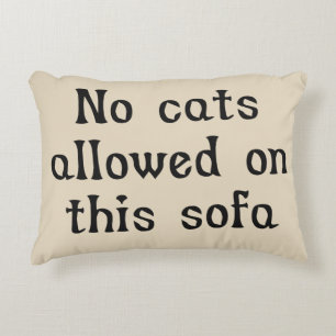 Almofada Decorativa Nenhum Gato Permitido neste Sofá