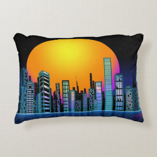 Almofada Decorativa Neo Retro City Travesseiro decorativo