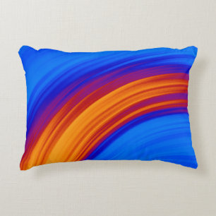Almofada Decorativa Neon Blue Orange Red Yellow