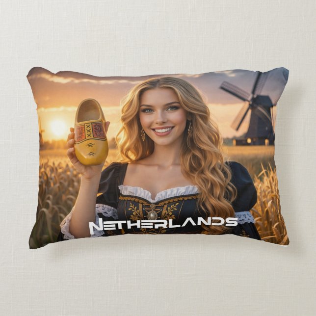 ALMOFADA DECORATIVA NETHERLANDS - DUTCH (Frente)