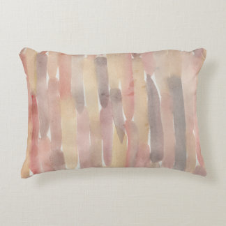 Almofada Decorativa Neutral Blush and Taupe Watercolor Lumbar Pillow