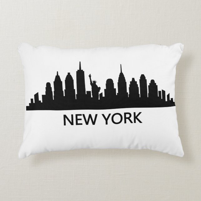 Almofada Decorativa New York Skyline (Frente)