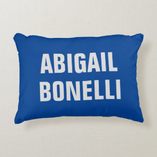 Almofada Decorativa Nitidez arrojada, excelente nome minimalista azul