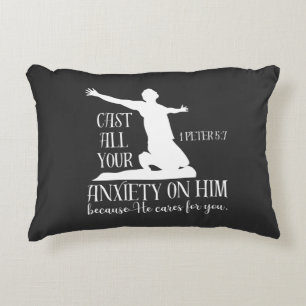 Almofada Decorativa NIV 1 Peter 5:7... - ... - .......................