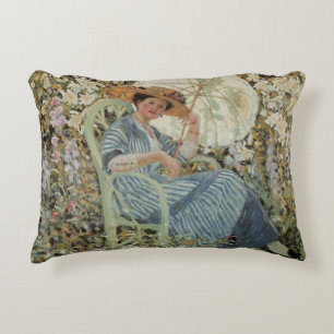 Almofada Decorativa No Jardim, Giverny de Frederick Frieseke