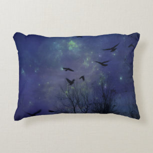 Almofada Decorativa Noite Caótica Dos Corvos