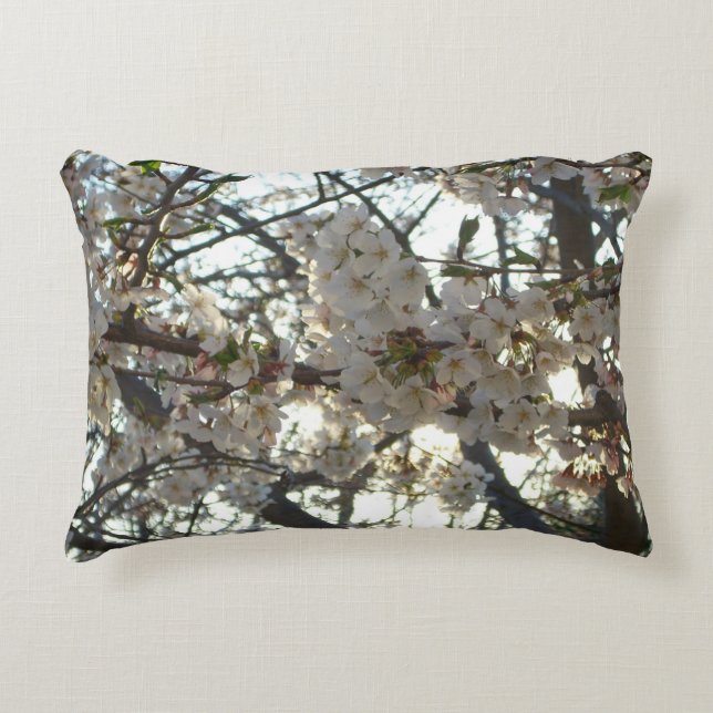 Almofada Decorativa Noite de Cherry Blossoms II Primavera Sunset (Frente)