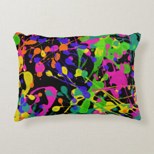 Almofada Decorativa Noite Luzes de Tinta