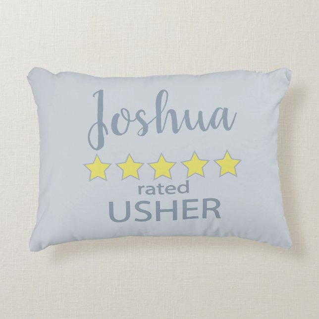 Almofada Decorativa Noiva & Corte de Honra Mordomo 5 Estrelas (Frente)