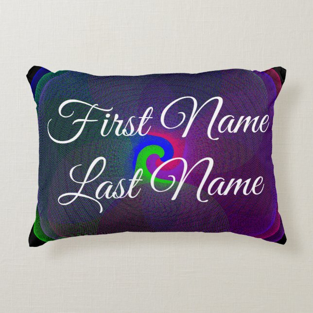 Almofada Decorativa Nome Alterar Travesseiro de Ênfase Geométrica do C (Frente)