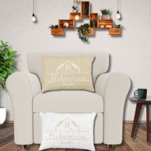 Nome da Família Monograma Dividido Quadro Dourado 