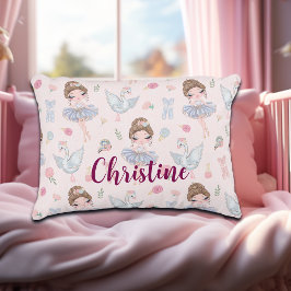 Almofada Decorativa Nome Personalizado Minha Ballerina Doce