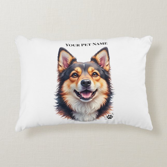 Almofada Decorativa Nome Simples Moderno de Pet & Design Personalizado (Frente)