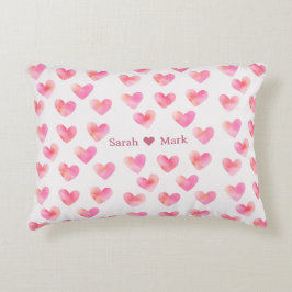 Almofada Decorativa Nomes Personalizados Design Romântico Rosa Amor -