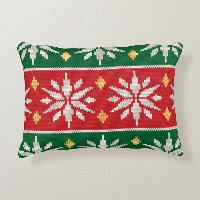 Almofada Decorativa Nordic Noel Tricô (Frente)