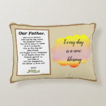 Nosso Pai Orador Mateus 6:9-13 Cushion Bidireciona