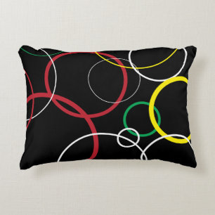 Almofada Decorativa Novo Travesseiro de Ênfase de Cor da Onda