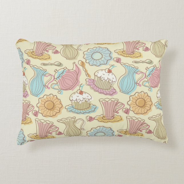 Almofada Decorativa O desenho da mão torna côncavas silhuetas (Frente)