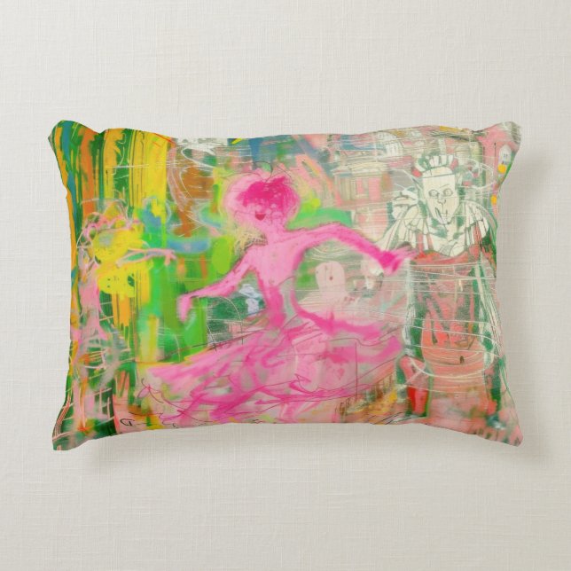 Almofada Decorativa O Falador - Caos do Balé Neon (Frente)