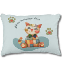 O Feliz Gato Colorido Patchwork Personalizado