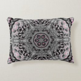 Almofada Decorativa O Jardim Fractal Prateado