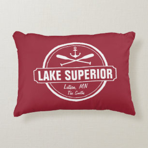 Almofada Decorativa O Lago Superior, cidade feita sob encomenda, nome,