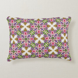 Almofada Decorativa O Tesouro da Lavanda | Medalhões Florais Vintage