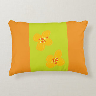 Almofada Decorativa O Travesseiro da Flor Laranja