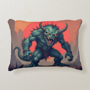 Almofada Decorativa O Travesseiro Verde Monstro