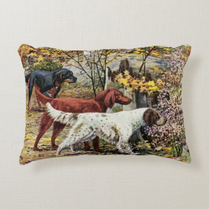 Almofada Decorativa O vintage persegue o trio do setter