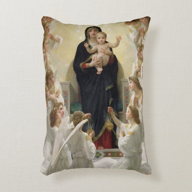 Almofada Decorativa O Virgin com Anjo, 1900 2 (Frente(Vertical))