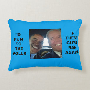 Almofada Decorativa Obama-Biden 2016 - Travesseiro de destaque de 12"