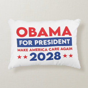 Almofada Decorativa Obama Para O Presidente 2028 Torne A América Mais
