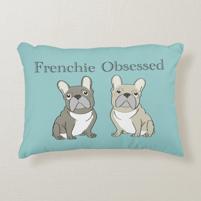 Almofada Decorativa Obsedado com Frenchie (Frente)