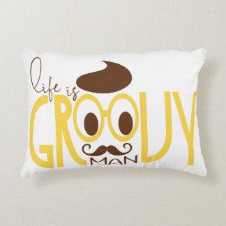 Almofada Decorativa Óculos de Hipster de Ênfase de Impressão de Típica