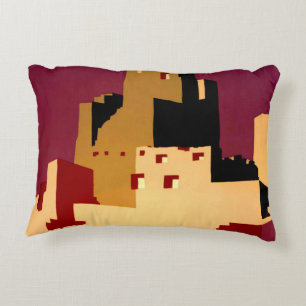 Almofada Decorativa Oeste do Sudoeste Pueblo WPA Nacional