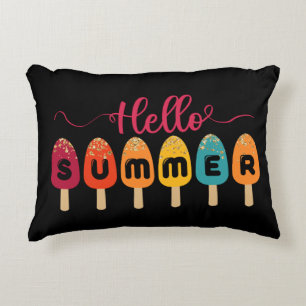 Almofada Decorativa Olá Summer Sorvete Colorida