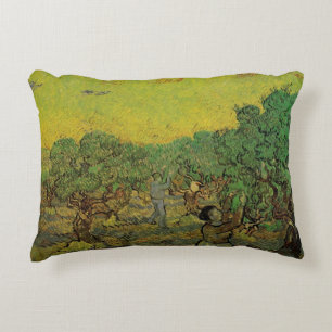 Almofada Decorativa Oliveira com Figuras Colhendo, Vincent van Gogh