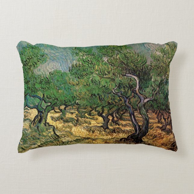 Almofada Decorativa Oliveiral por Vincent van Gogh (Frente)