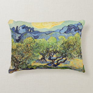 Almofada Decorativa Oliveiras com Alpilles por Vincent van Gogh