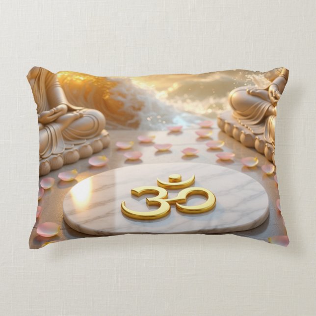 ALMOFADA DECORATIVA OM - AUM - BUDISMO ZEN (Frente)