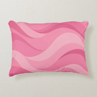 Almofada Decorativa Ondas Abstratas Rosa Suave