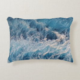 Almofada Decorativa Ondas azuis do oceano