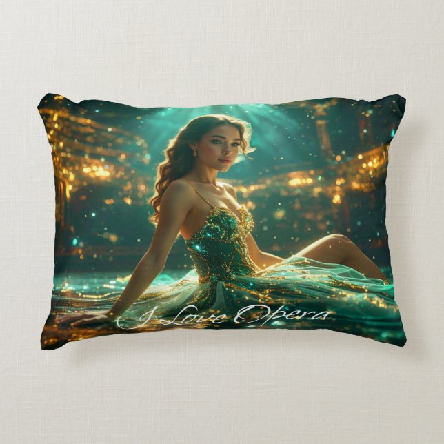ALMOFADA DECORATIVA ÓPERA - EU AMO ÓPERA (Frente)