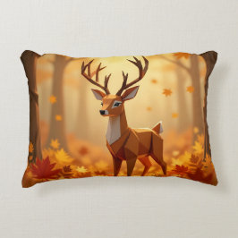 Almofada Decorativa Origami Deer Fall and Autumn Travesseiro decorativ